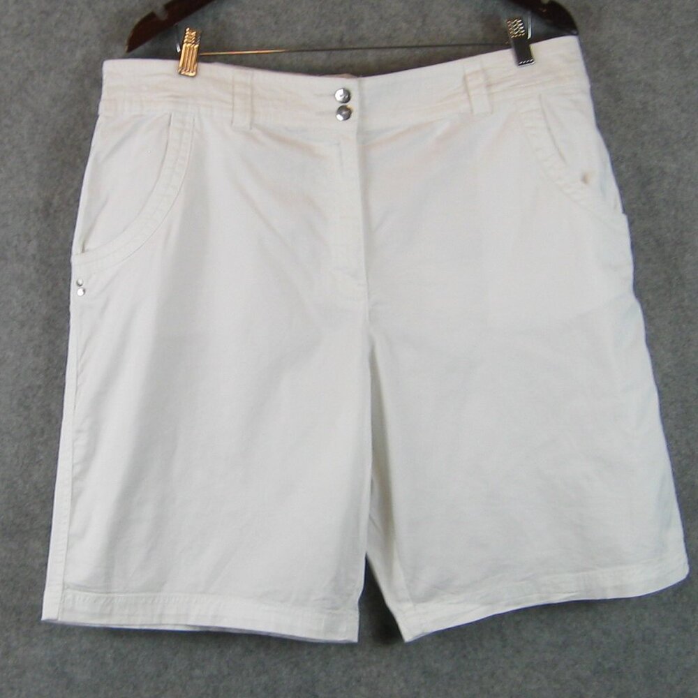 Karen Scott Women's Shorts Sz 18 Comfort Waist White
